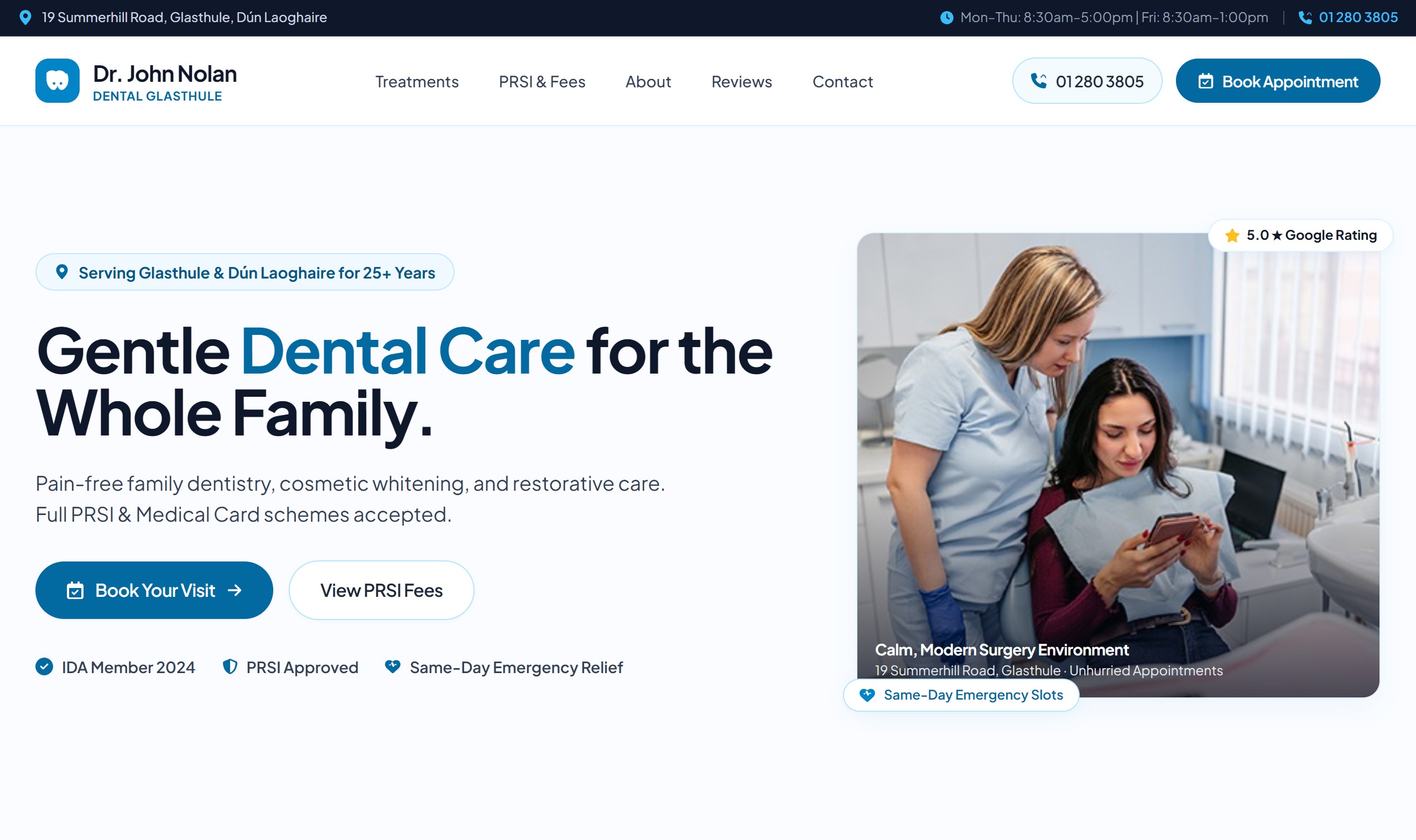 Dental Clinic Landing Page